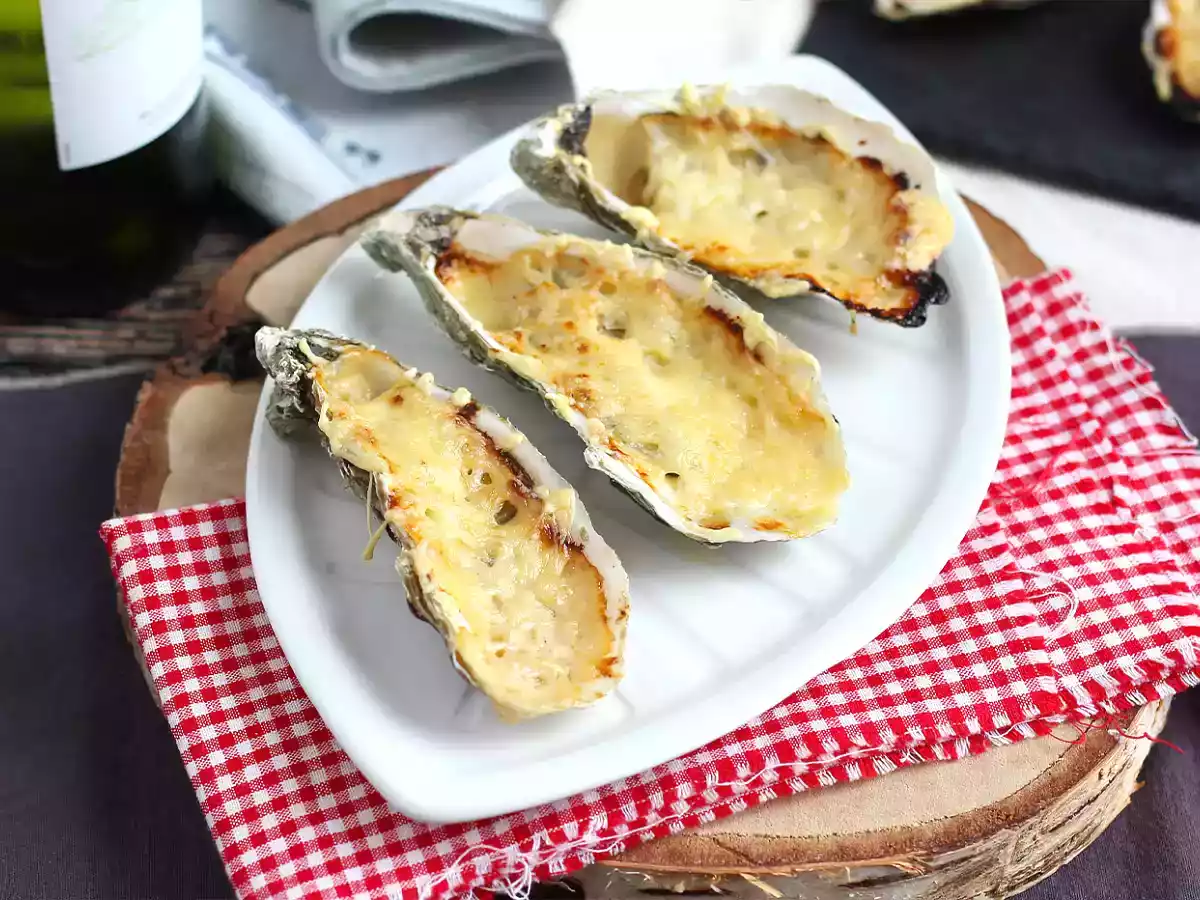 Gourmet gratin oysters