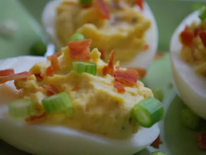 Great Eggs-pectations! Bacon and Cheddar Deviled Eggs! - photo 3