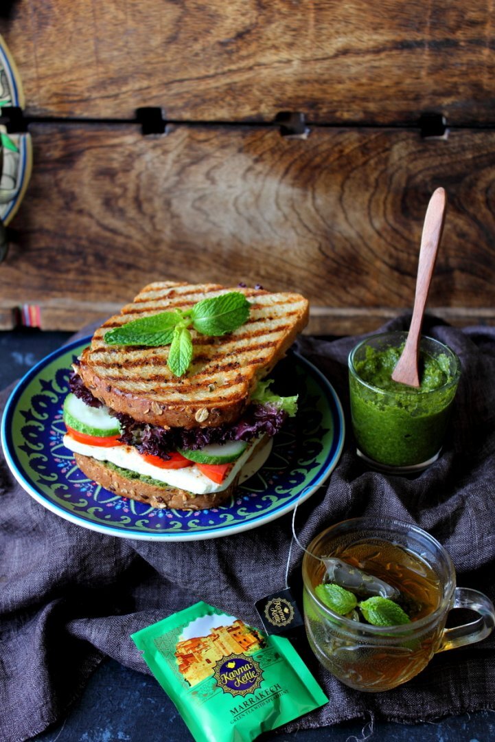 Green chutney paneer sandwich Recipe Petitchef