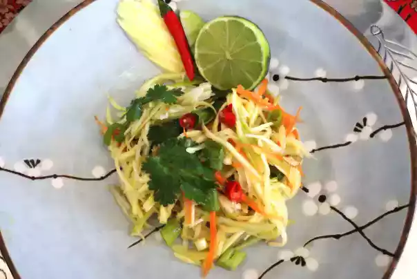 Green mango & guava salad recipe