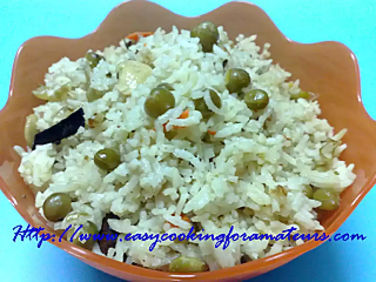 Green Peas Ghee Rice