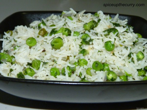 Green Peas Pulao (Mutter Pulao)