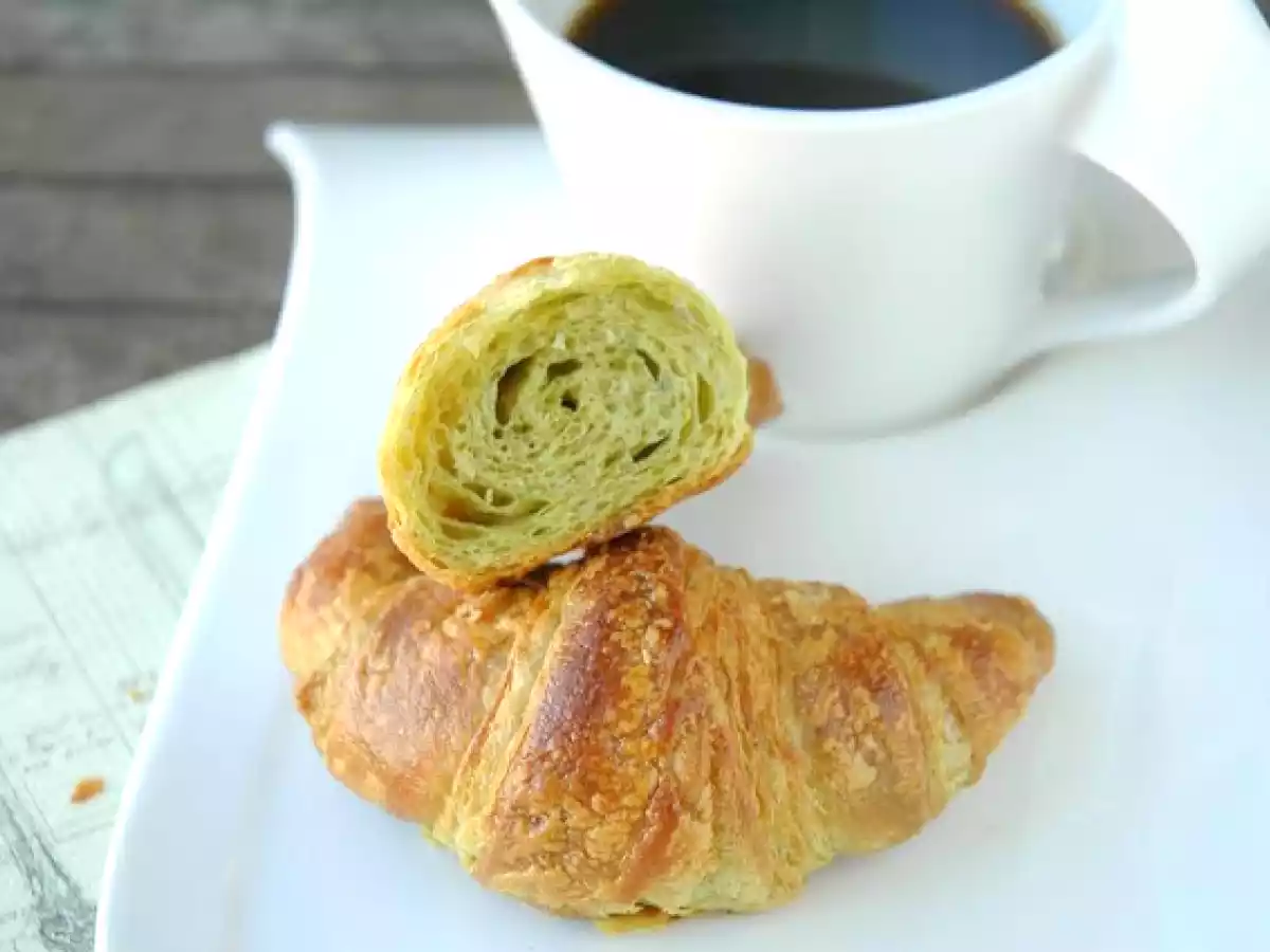 Green tea croissants...