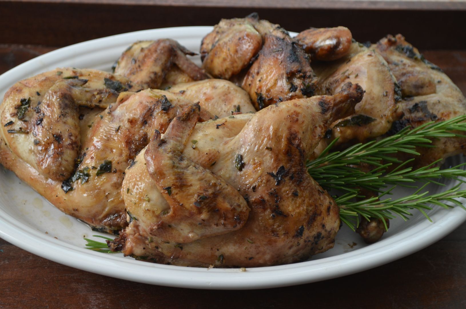 Grilled cornish hens with herbs, Recipe Petitchef