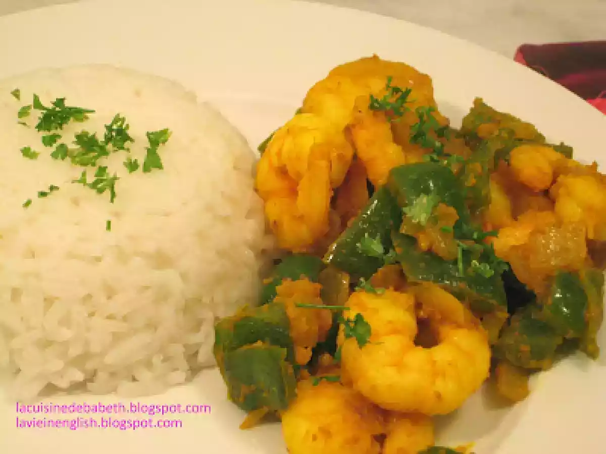 Grilled curcuma Jumbo shrimps