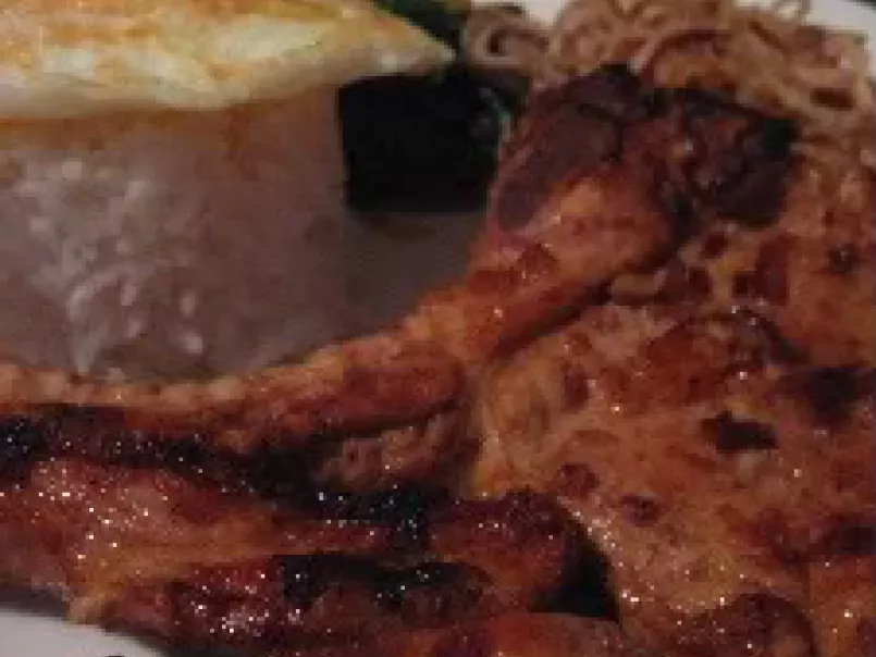 Grilled Pork Chops (Suon Nuong) on Rice, photo 1