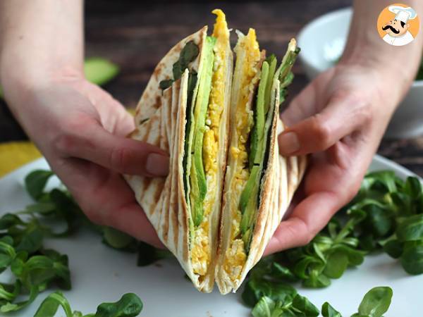 Grilled tortilla wrap brunch style - tortilla wrap hack - photo 3