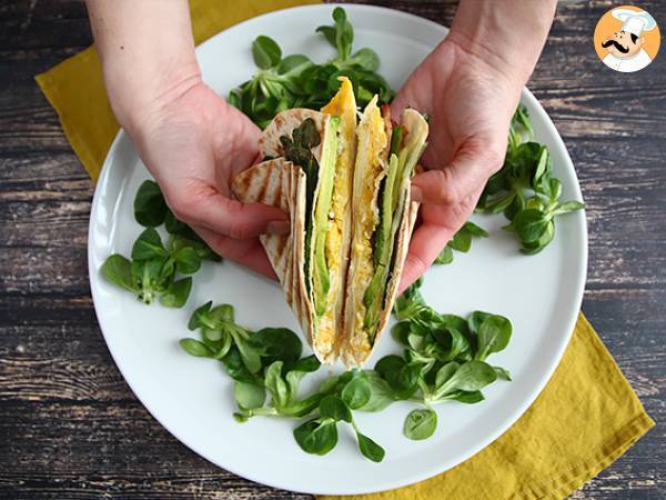 Grilled tortilla wrap brunch style - tortilla wrap hack - photo 4