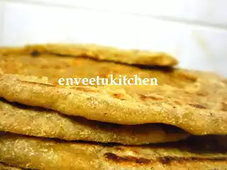 Groundnut peanut masala stuffed paratha recipe