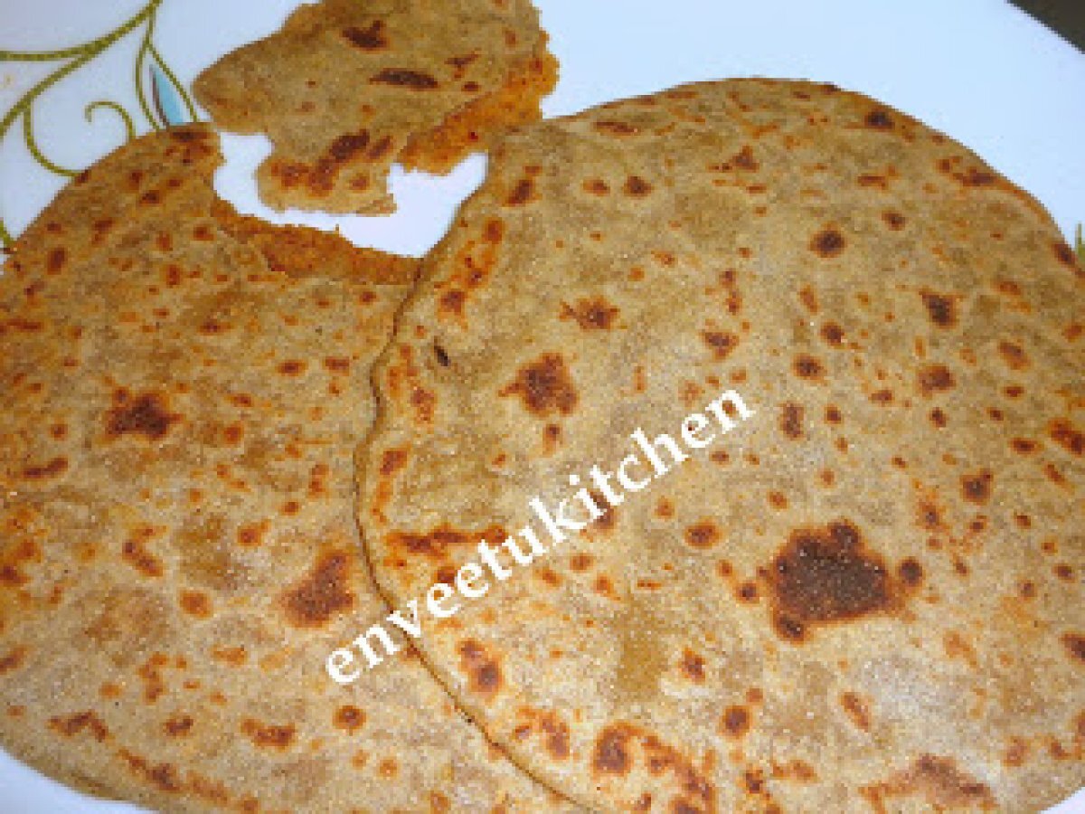 Groundnut/Peanut Masala Stuffed Paratha - photo 2