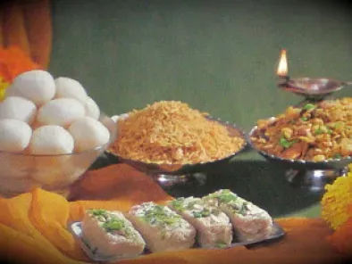 Gujiya, Til Laddu & Halwa for Diwali / Deepavali