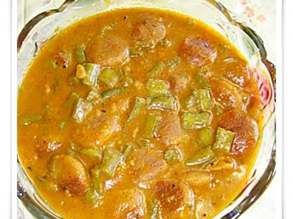 Guvar Dhokli Nu Shaak - A Gujarati Delicacy (Cluster Beans Curry)