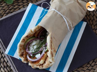 Gyros with halloumi, a vegetarian version of the Greek sandwich! - photo 4