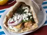Gyros with salmon, the perfect greek fish sandwich for summer!, photo 1