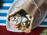Gyros with salmon, the perfect greek fish sandwich for summer!, photo 3
