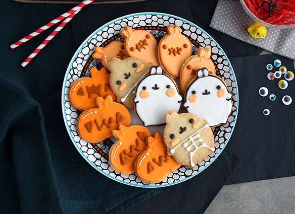 Halloween Molang biscuits, Recipe Petitchef