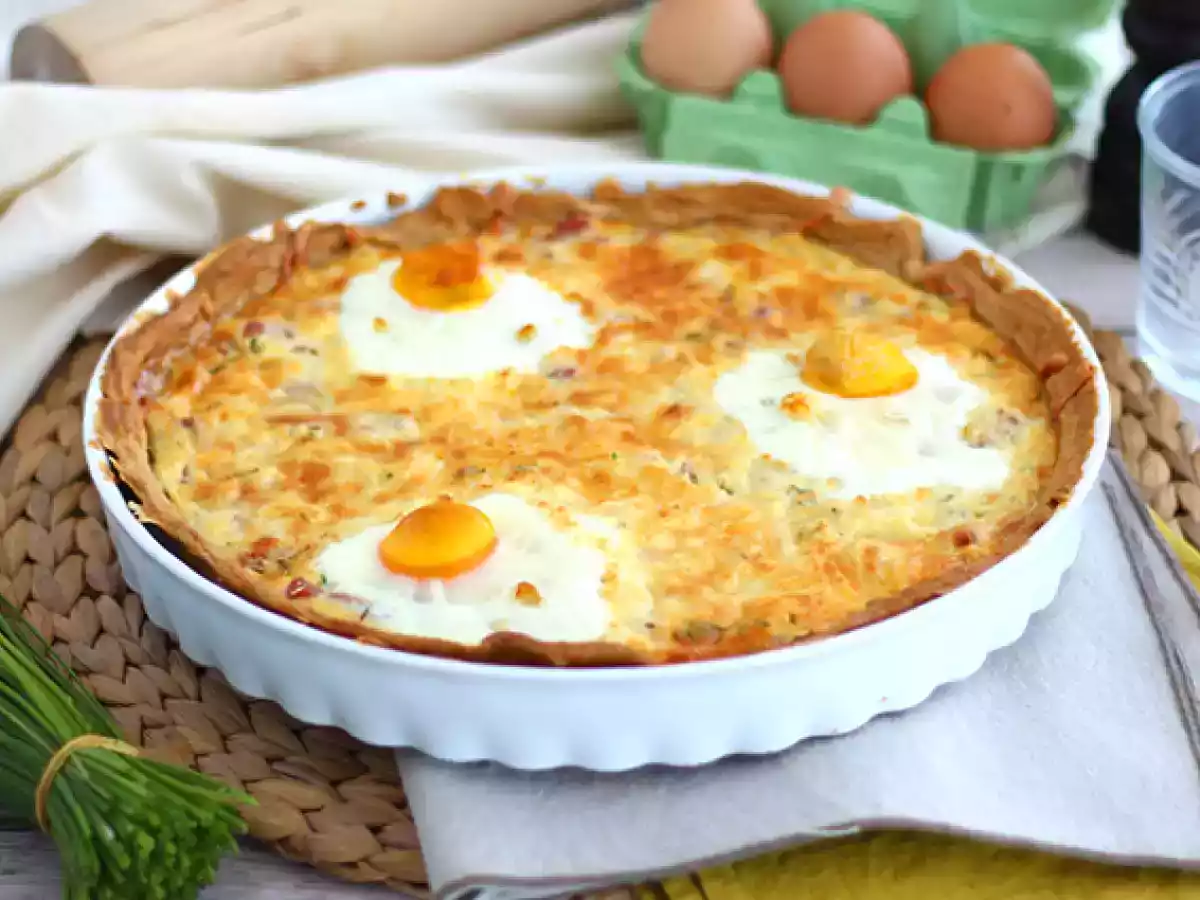 Ham and egg quiche - photo 2