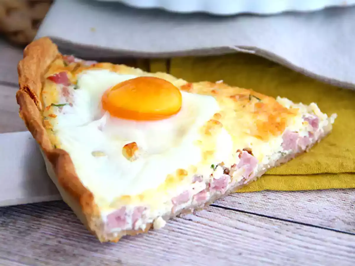 Ham and egg quiche - photo 3