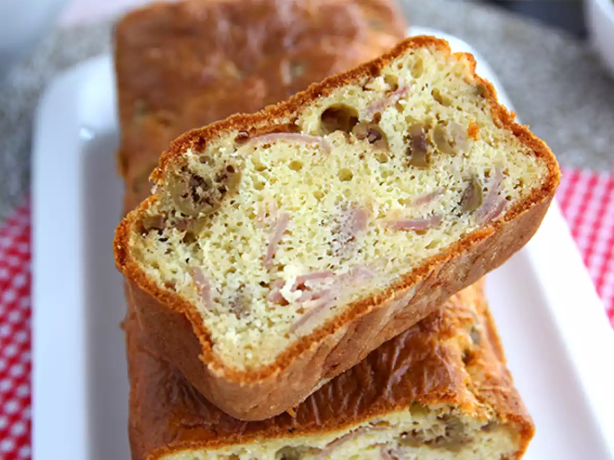 Ham, cheese, and green olive cake - photo 2
