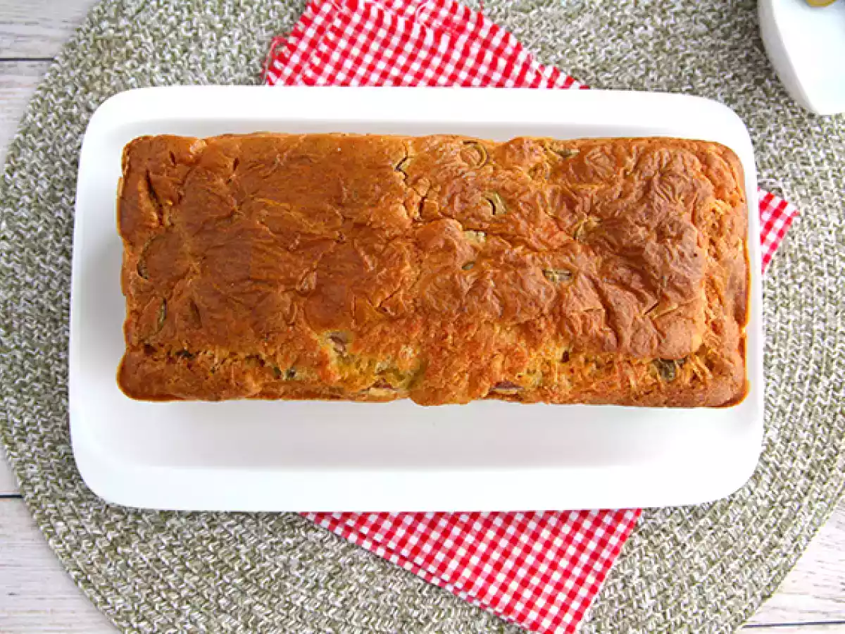 Ham, cheese, and green olive cake - photo 5