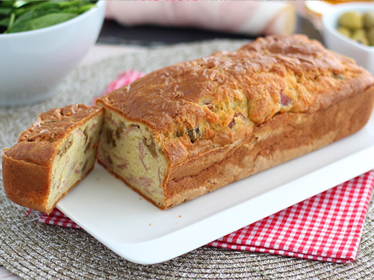 Ham cheese and olive cake - photo 3