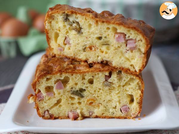 Ham, olive and sun-dried tomato cake with skyr - photo 5