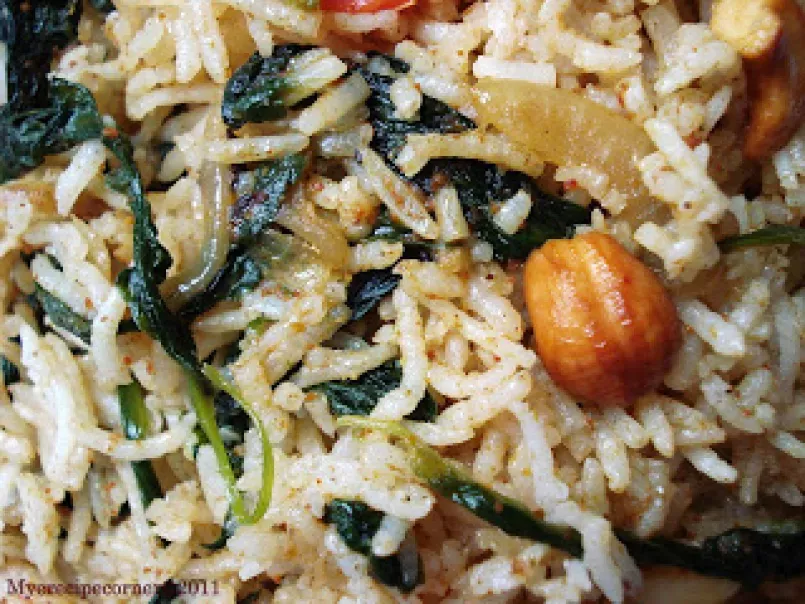Happy New Year- Palak Pulao( Spicy Greens Rice), photo 3