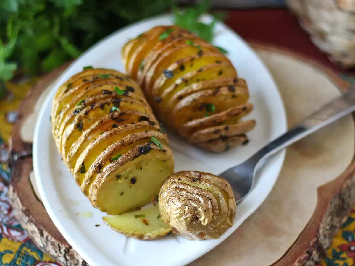 Hasselback potatoes in the air fryer: crispy, melt-in-the-mouth and ultra-easy! - photo 3