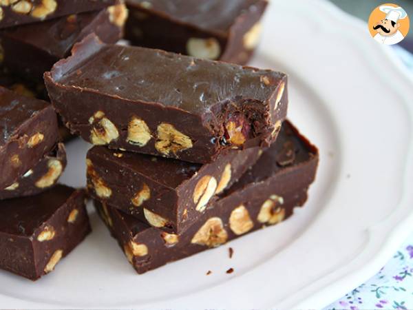 Hazelnut fudge - chocolate and hazelnut squares - photo 4