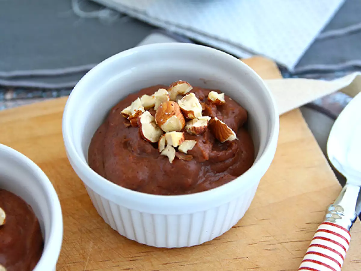 Hazelnut pudding (vegan and gluten-free dessert)