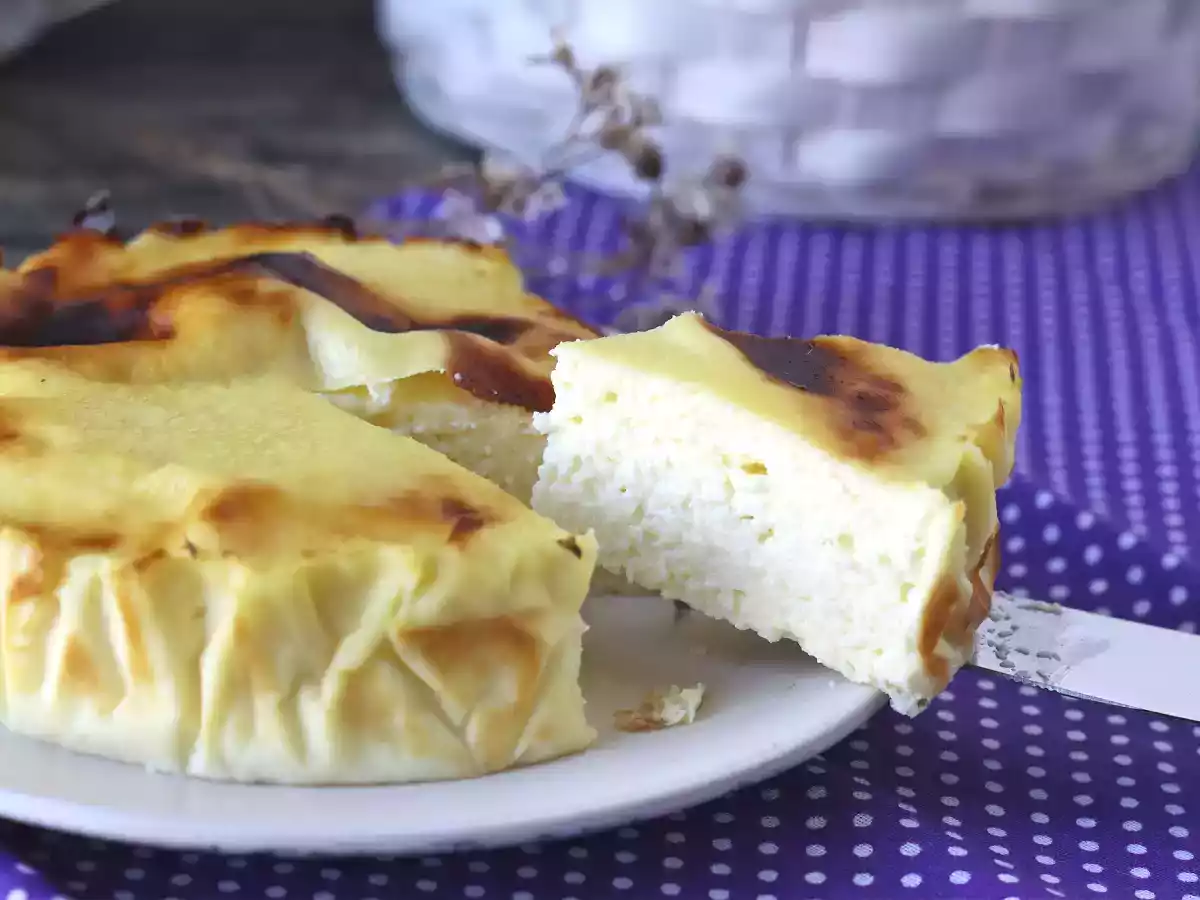 Healthy cheesecake in an airfryer - photo 2