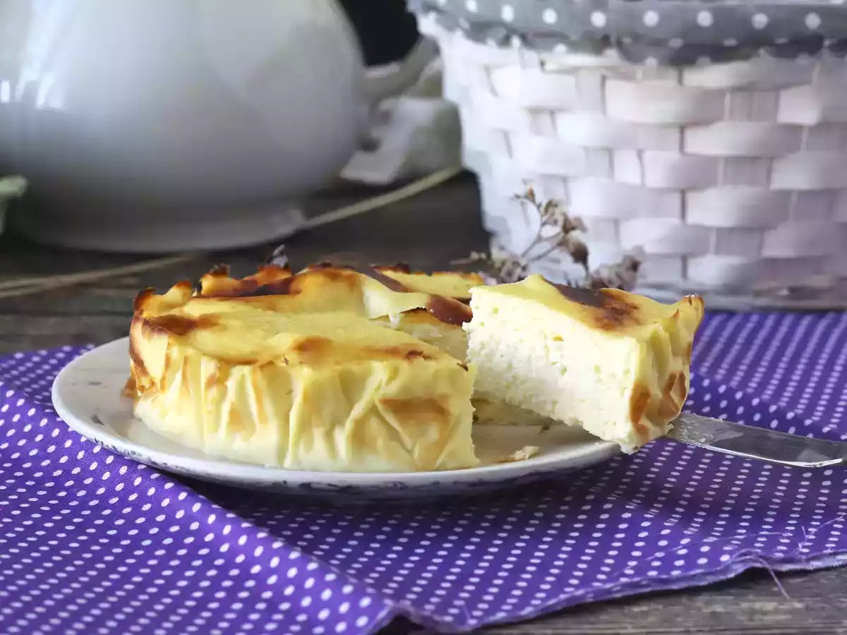 Healthy cheesecake in an airfryer - photo 3