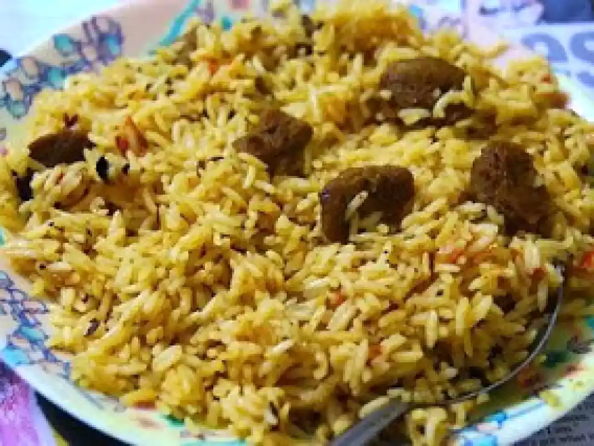 Healthy vegetarian Biryani (Soya Chunks Biryani)