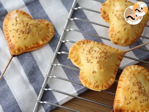 Heart-shaped pie pops for valentine's day