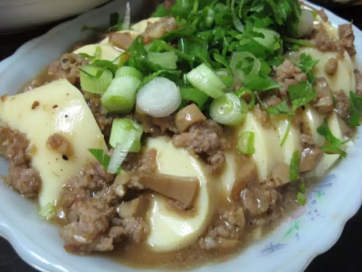 Home-Cooked Steamed Tofu with Minced Meat - photo 2