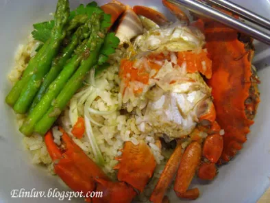 Homecooked Clay Pot Crab Rice