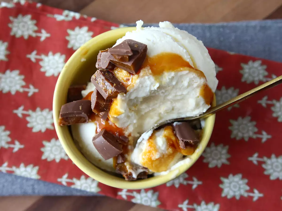 Homemade caramel Daim McFlurry with the Ninja Creami - photo 4