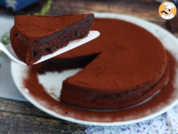 Homemade chocolate mousse cake