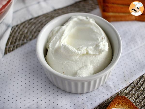 Homemade cream cheese (philadelphia style) with 2 ingredients