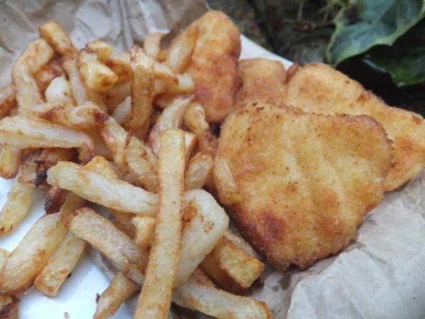 Homemade fish and chips