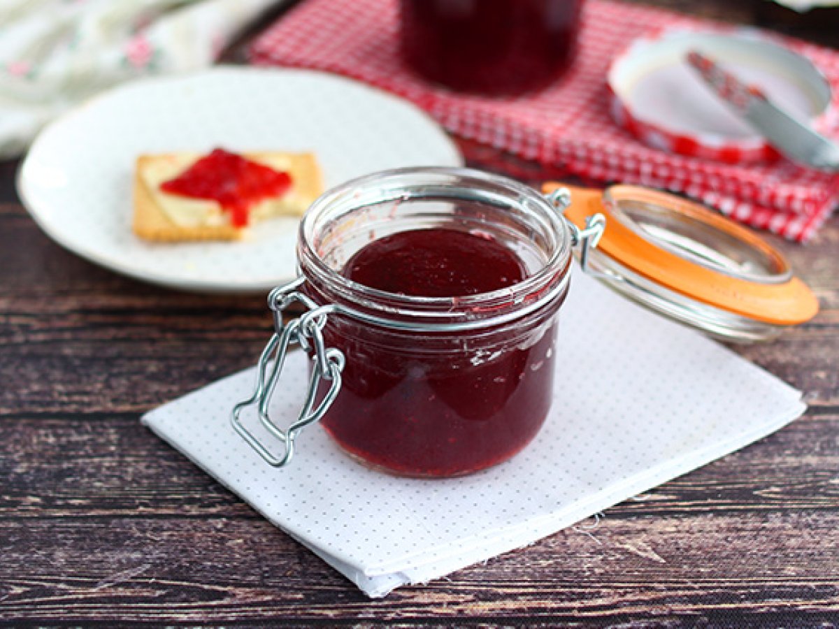 Homemade plum jam