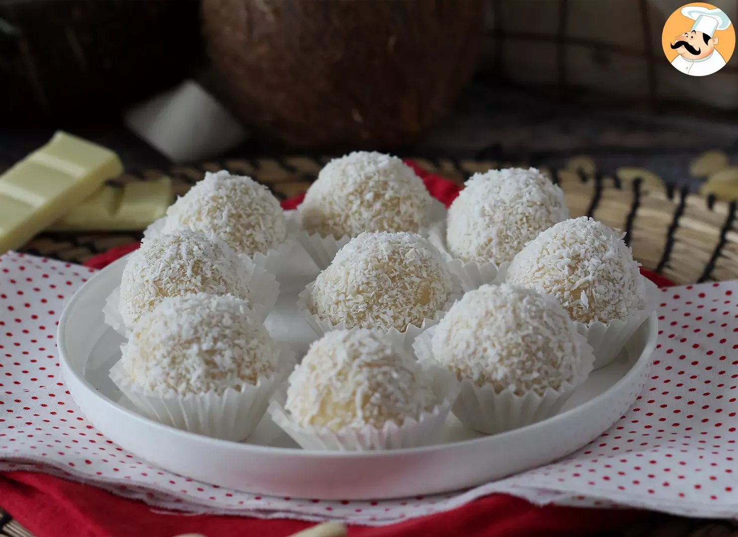 Homemade raffaello : coconut, white chocolate and almond treats ! - Recipe  Petitchef