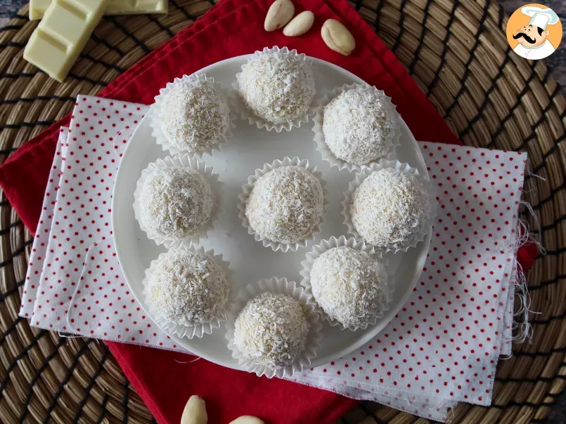 Homemade Raffaello : coconut, white chocolate and almond treats !, photo 4
