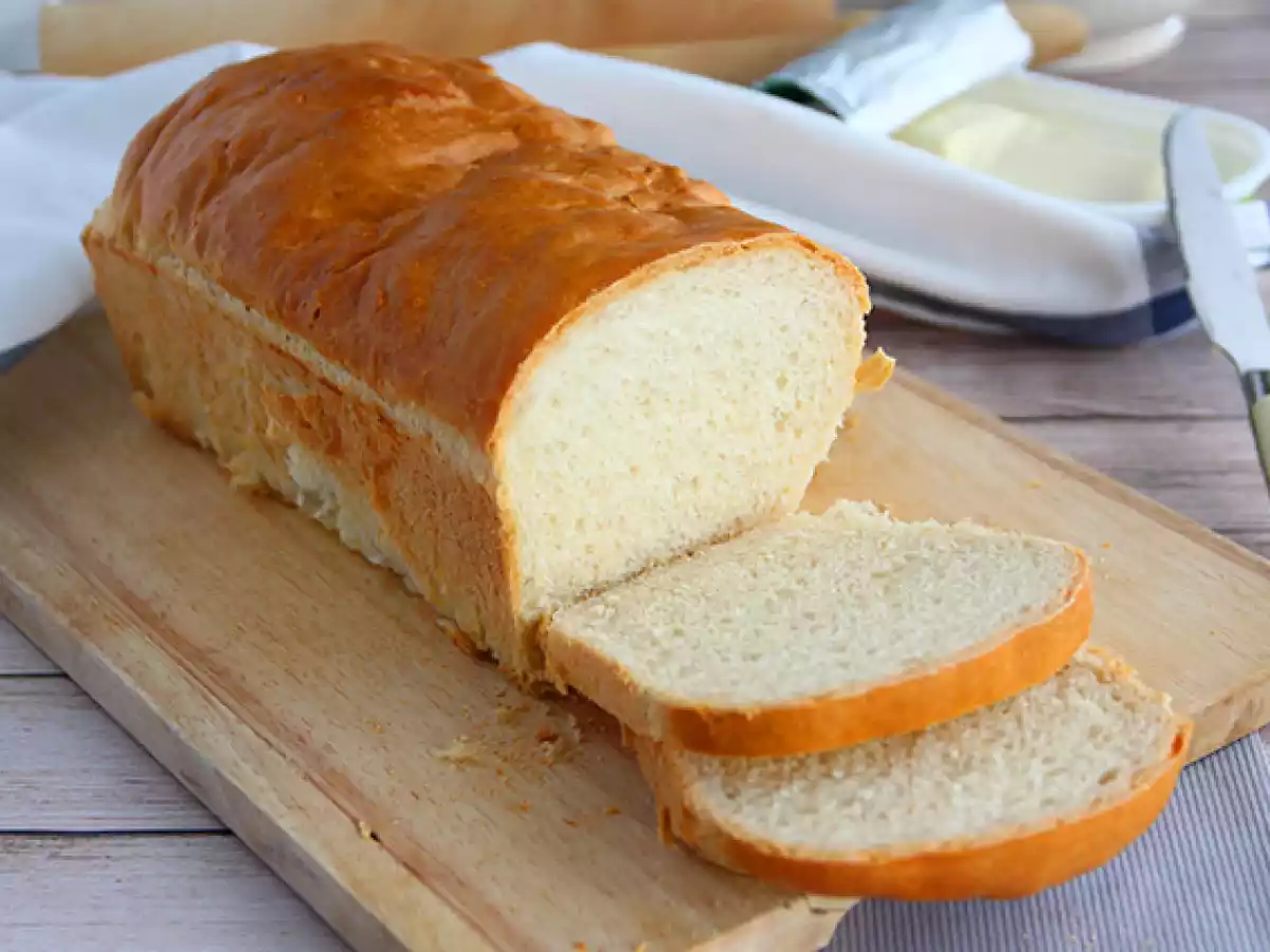 Homemade sandwich bread