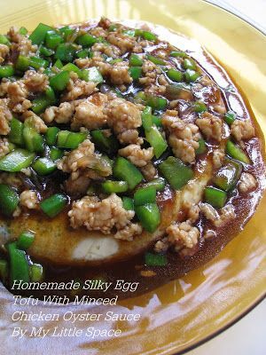 Minced Chicken with Egg Tofu Recipe