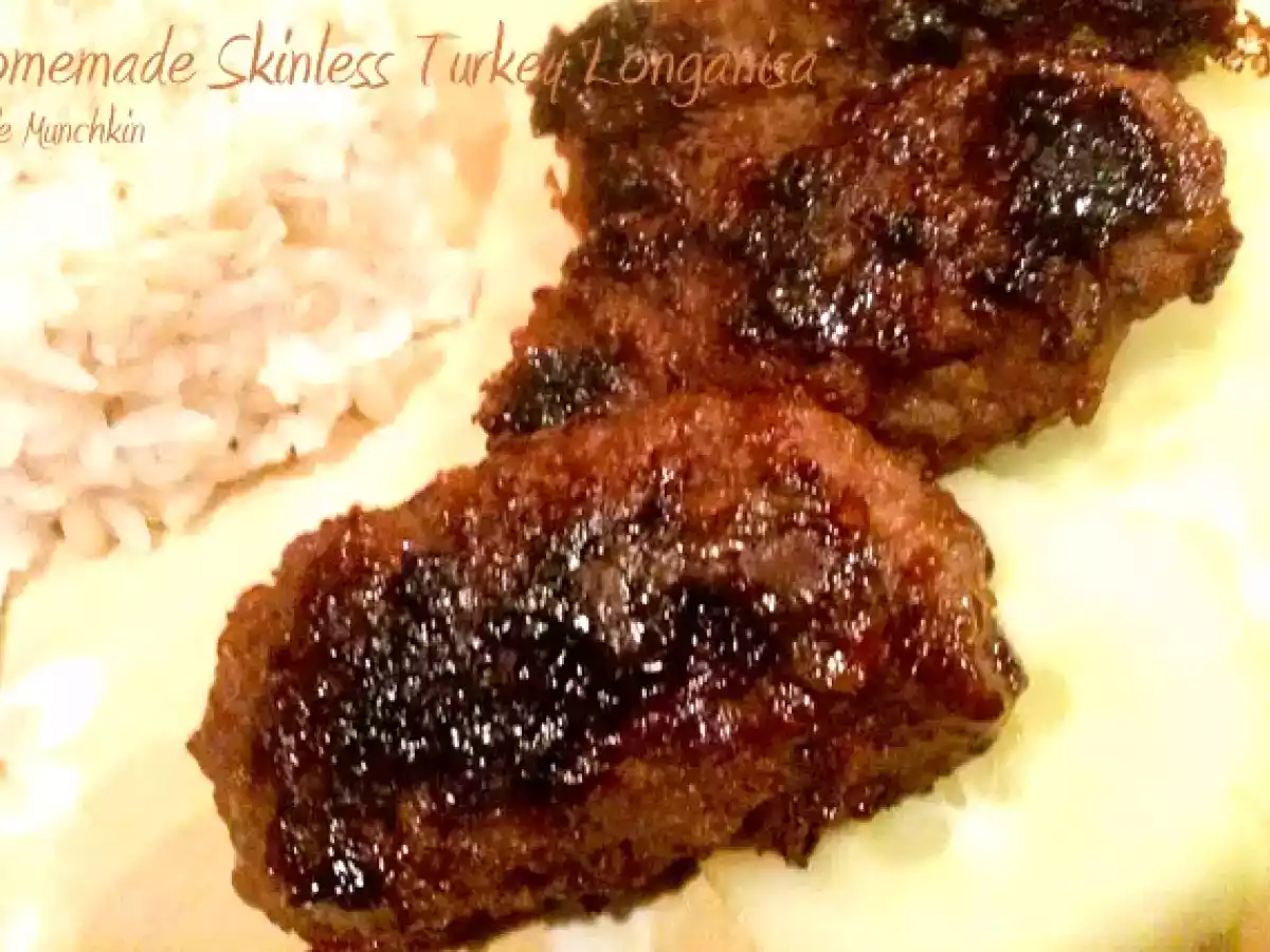 Homemade Skinless Turkey Longanisa