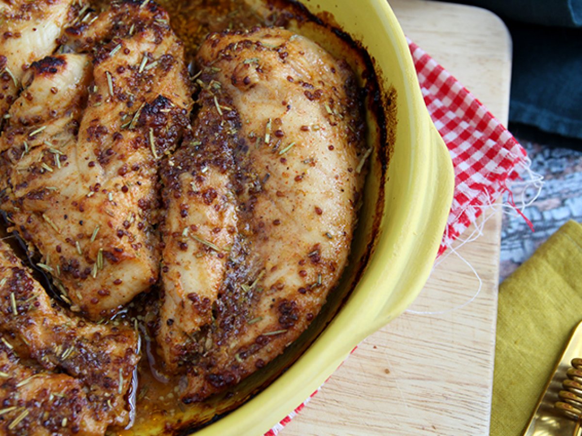 Honey and old style mustard baked chicken - photo 2