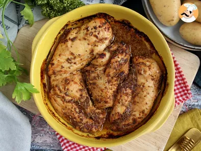 Honey and old style mustard baked chicken