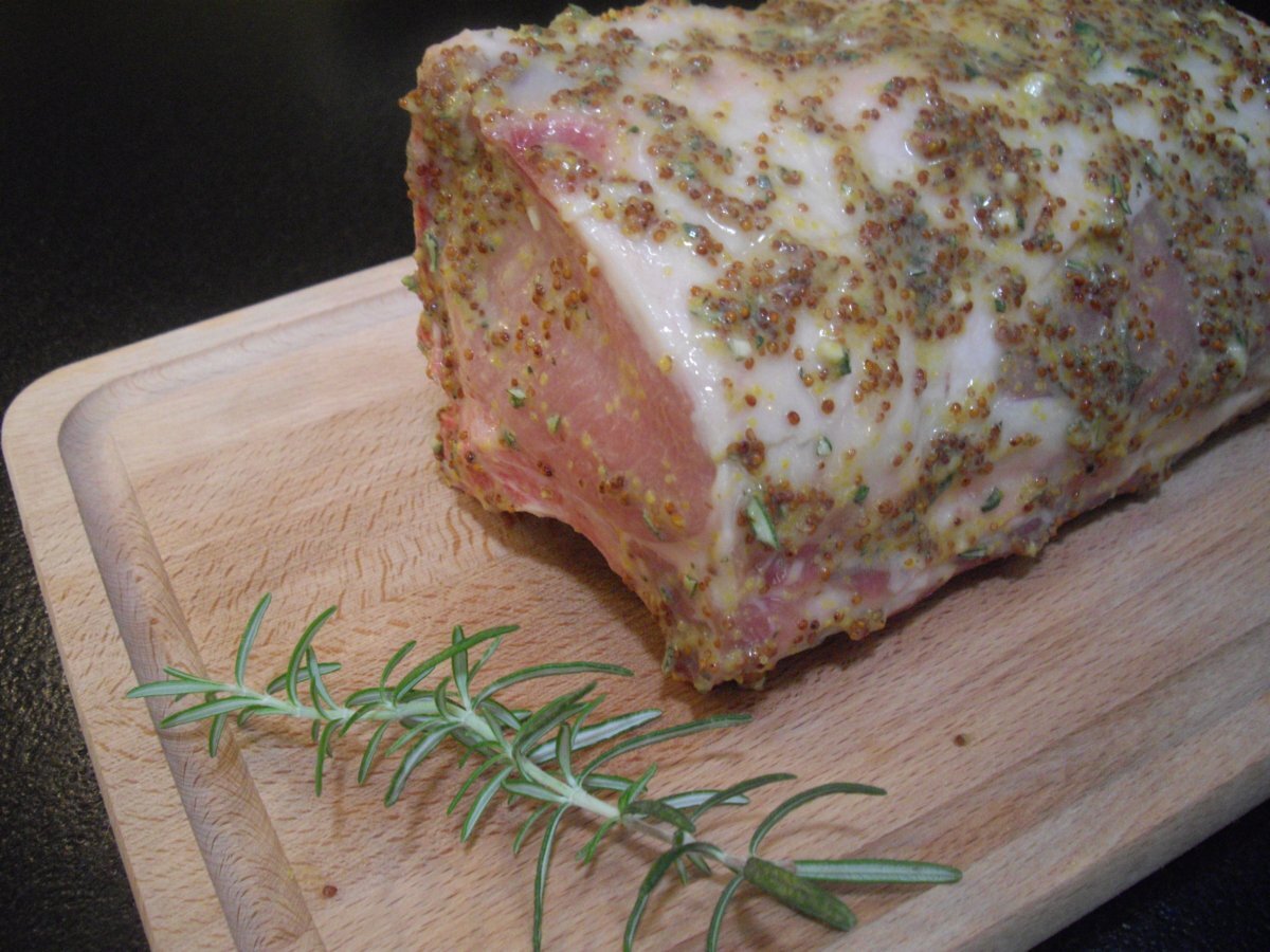 Honey Mustard Pork Roast with Pear Salsa - photo 3