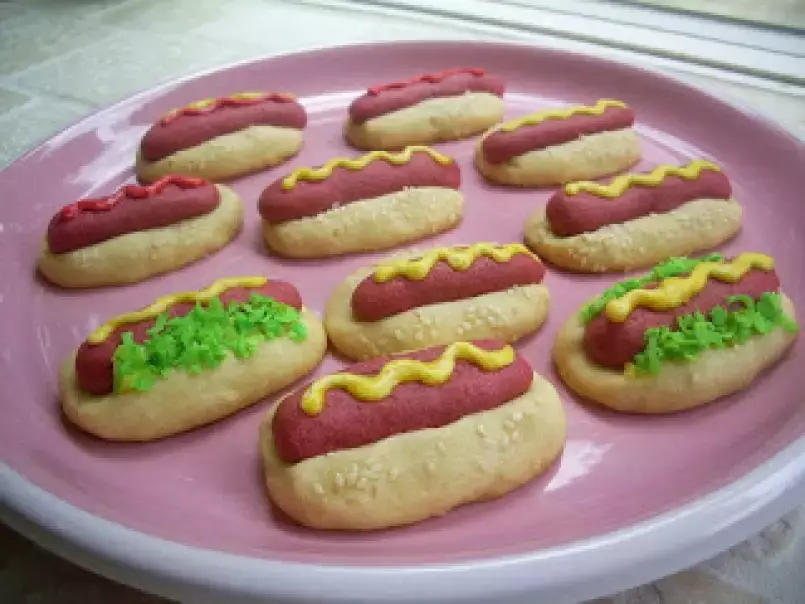 Hot dog cookies, Recipe Petitchef